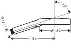 26864700 Rainfinity Ручной душ 130 3jet, белый матовый