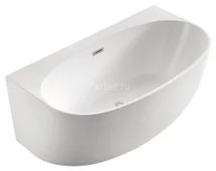 Ванна акриловая Azario Cambridge 1800X880X580, пристенная, в комплекте с сифоном и металлической рам