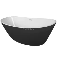 Ванна акриловая Azario EASTON 1800x820x600 мм., белая с черными внешними стенками, свободностоящая, 