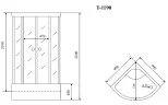 Timo Comfort T-8890 P Clean Glass душевая кабина (90*90*220), шт