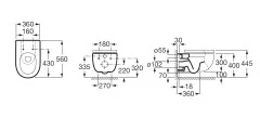 Унитаз подвесной Roca MERIDIAN-N , безободковый, белый (7.3462.4.L00.0)