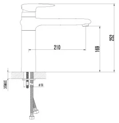 Смеситель Lemark Status LM4404C для кухни