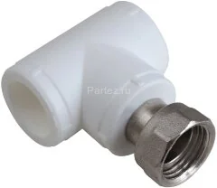 Тройник с накидной гайкой PPR D25х3/4&quot; Aquapipe