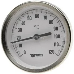 Термометр биметаллический F+R801 OR 63mm 0-120°C G1/2 50mm