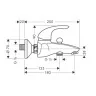 Hansgrohe 31740000 Focus E Смеситель для ванны, однорычажный, ВМ, 1/2