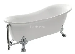 Ванна акриловая AZARIO CARDIFF 1700x760x800 свободностоящая, в комплекте с сифоном и металлическими 
