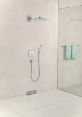 15738400 ShowerSelect Glass Термостат ShowerSelect для двух потребителей, стеклянный, СМ (белый)