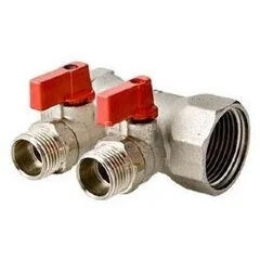 Коллектор с регулирующими вентилями 3/4&quot;х4х1/2&quot;НР VALTEC