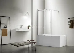Шторка для ванны раздвижная Azario 100х150 цвет профиля хром (AZ-NKB6121 1000)
