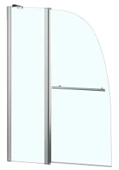 Шторка для ванны складная Azario Boston 100х140 цвет профиля хром (AZ-142TB)
