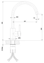 Смеситель Lemark Expert LM5078S для кухни