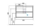 Тумба под раковину AQUATON РИМИНИ 80 подвесная, белая (1A226701RN010)