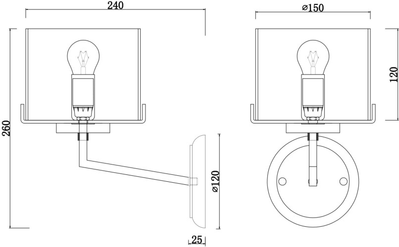 Бра Freya FR5096WL-01CH