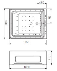 Акриловая ванна Gemy G9268 K
