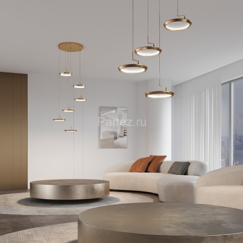 Подвесной светильник Eurosvet 90034/6  золото