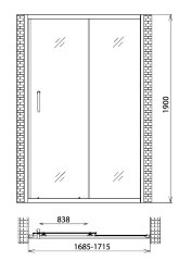 Душевая дверь Gemy Victoria S30191G