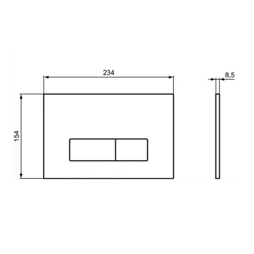 Кнопка смыва Ideal Standard OLEAS™ M2, хром (R0121AA)