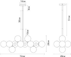 Потолочная люстра Arte Lamp A3988SP-12AB