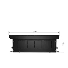 Конвектор внутрипольный Royal Thermo ATRIUM-90/250/2800-DG-U-BL