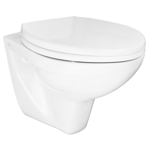 Унитаз подвесной Creo Ceramique PROJECT 355х490х375 в комплекте с быстросъемным сиденьем микролифт (