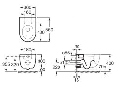 Унитаз подвесной Roca MERIDIAN-N (7.3462.4.700.0)