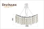 Подвесная люстра Divinare 3134/01 SP-14
