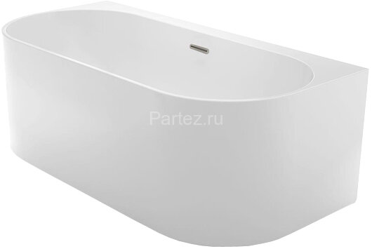 Ванна акриловая Azario BRADFORD 1700х800х580 пристенная, в комплекте с сифоном и металлической рамой