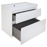 Комплект тумба Azario Velluto 70 700х450х660 подвесная, с раковиной Slim 70, белый матовый (CS000886