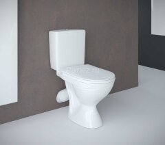 Унитаз-компакт КЕРАМИН Капри Алкапласт с жестким сиденьем, белый