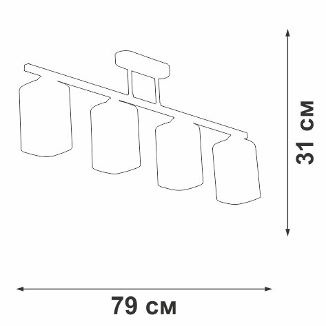 Потолочная люстра Vitaluce V4923-0/4PL