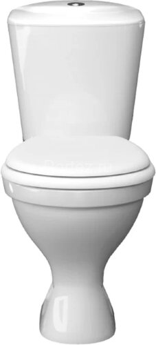 Унитаз - компакт КЕРАМИН Симпл Алкапласт 355х630х780 напольный, мягкое сиденье в комплекте, белый (C