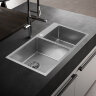Мойка 7843 MELANA ProfLine 3,0/220 САТИН 2-я чаша, врезная прямоугольная S7843H