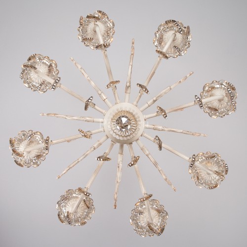 Подвесная люстра Eurosvet 3281/8 белый с золотом