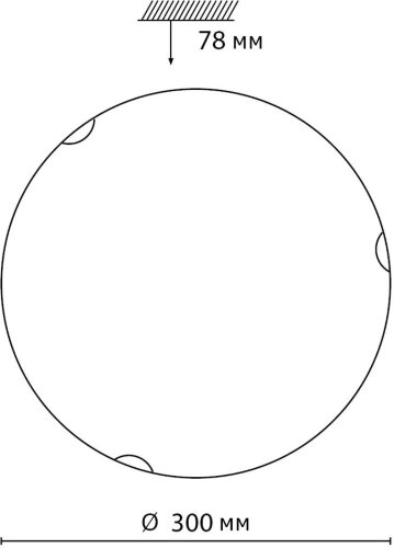 Настенно-потолочный светильник Sonex 7602/BL