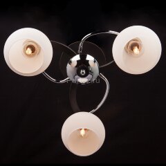 Потолочная люстра Eurosvet 9654/3 хром / венге