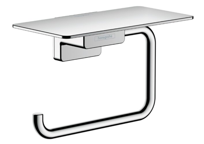 Держатель туалетной бумаги с полкой Hansgrohe AddStoris, хром (41772000)