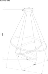 Подвесной светильник Arte Lamp A2198SP-3WH