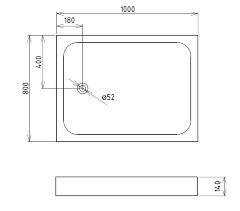 Душевой поддон Gemy ST15T
