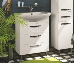 Тумба под раковину AQUATON Ария 65 Н белая (1A123401AA010)