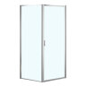 Душевое ограждение Azario RICHMOND 1000х1000х1950 БЕЗ ПОДДОНА прозрачное стекло 6 мм, профиль хром (AZ-NAG1221 1000)