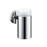 Стаканчик для зубных щеток Hansgrohe Logis, с держателем, хром (40518000)