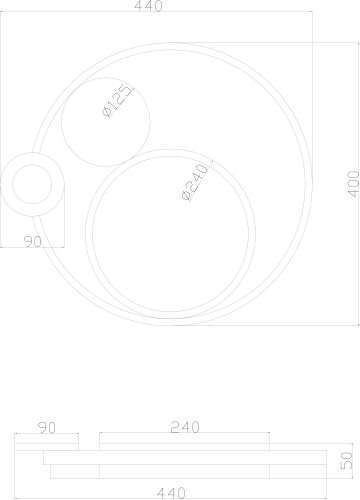 Потолочный светильник Arte Lamp A2690PL-1BK