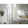 Душевое ограждение Azario RICHMOND 1000х1000х2000 5-угольный, БЕЗ ПОДДОНА, прозрачное стекло 6 мм, профиль серебро (AZ-NAG3231 1000)