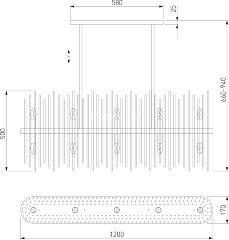 Подвесная люстра Bogate's 486/10