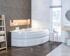 Ванна акриловая Azario Олимп 150х90 пристенная, правая (ОЛВ0002)