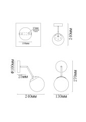 Бра MyFar MR1321-1W