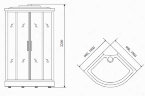 Timo Comfort T-8809 P Clean Glass душевая кабина (90*90*220), шт