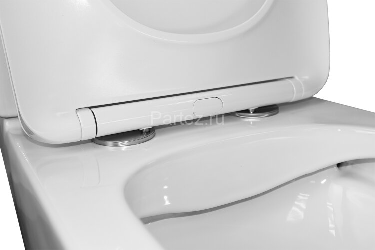 Унитаз-компакт Azario Ferra 365х650х785 напольный, безободковый, с быстросъемным сиденьем микролифт 