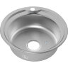 Мойка 510 MELANA 0,6/170 МАТОВАЯ в ИУ врезная круглая с сифоном (018M ti *12)