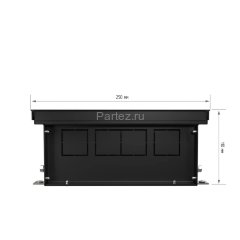 Конвектор внутрипольный Royal Thermo ATRIUM-110/250/1200-DG-U-BL